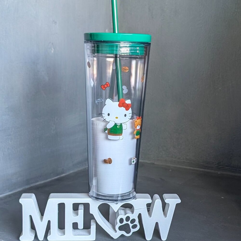 Starbucks x Hello Kitty Limited Edition 24oz Cold Cup Tumbler 2025 - Picture 4 of 5